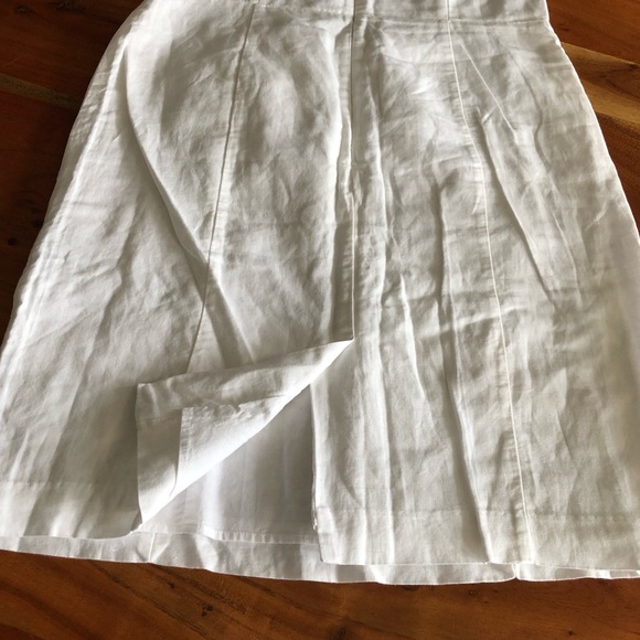 BANANA REPUBLIC white Strapless Dress size 14 - Picture 12 of 13